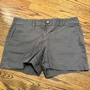 Loft charcoal chinos, size 0, 4” inseam